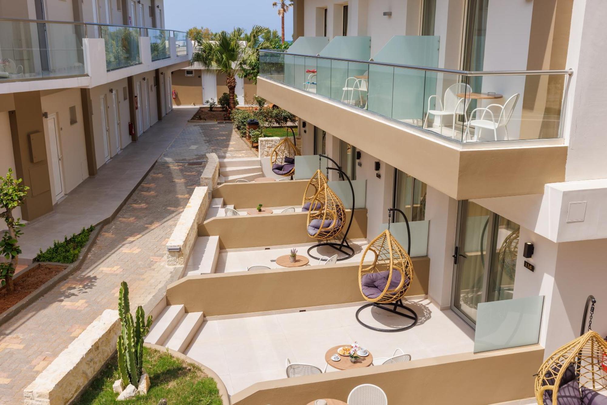 Malia Bay Beach Hotel & Bungalows Mália Exterior foto