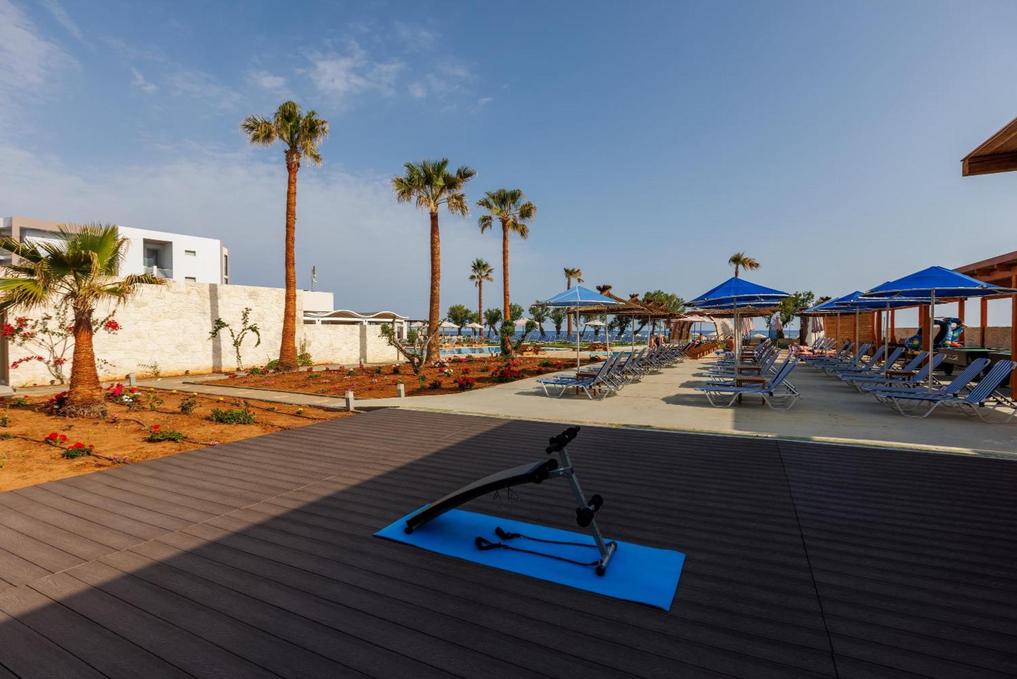 Malia Bay Beach Hotel & Bungalows Mália Exterior foto