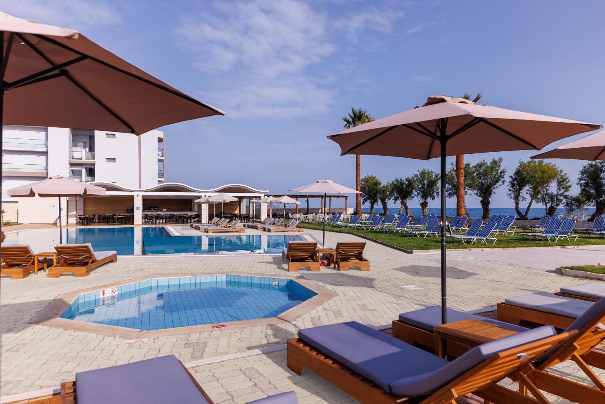 Malia Bay Beach Hotel & Bungalows Mália Exterior foto