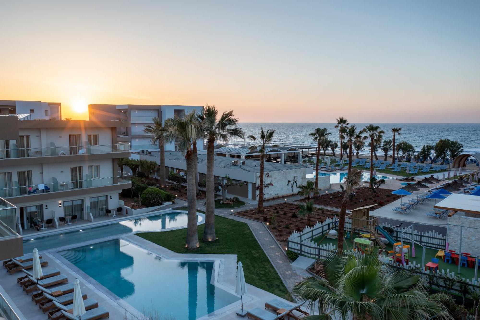 Malia Bay Beach Hotel & Bungalows Mália Exterior foto