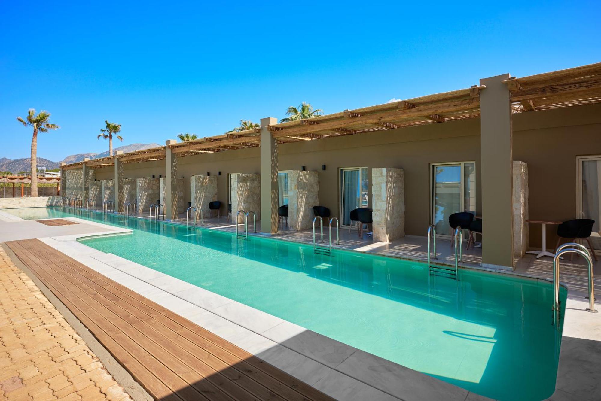 Malia Bay Beach Hotel & Bungalows Mália Exterior foto