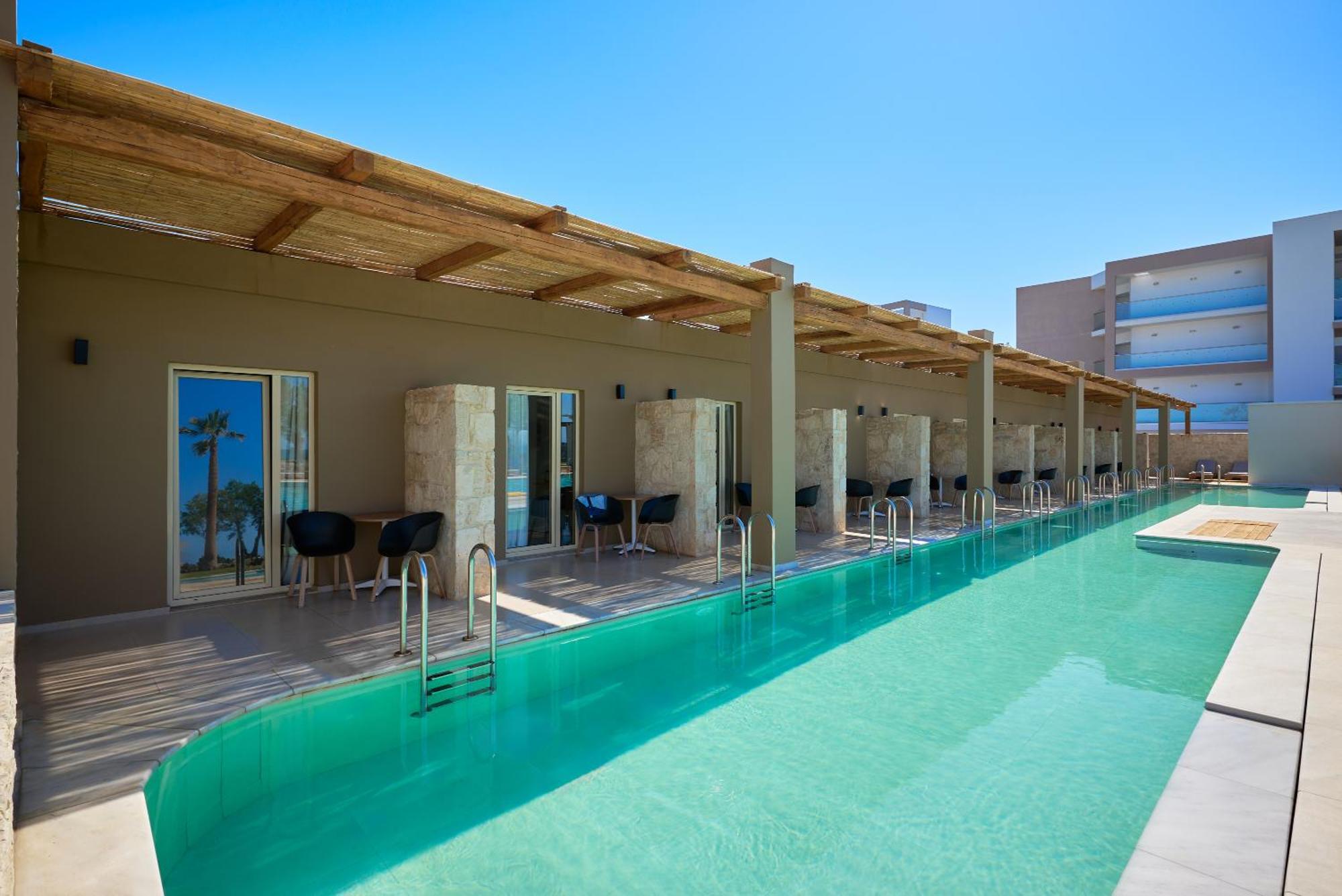 Malia Bay Beach Hotel & Bungalows Mália Exterior foto