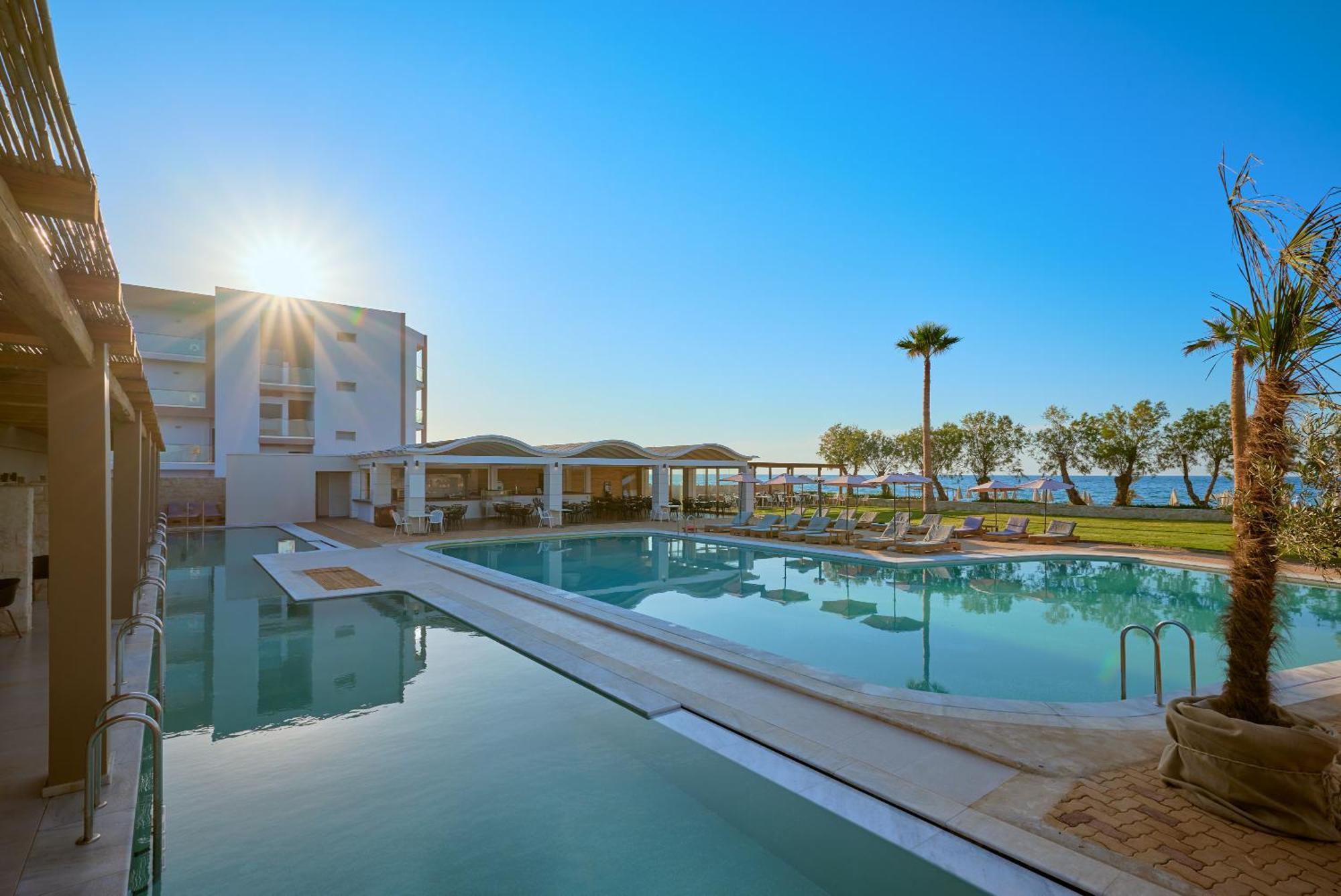 Malia Bay Beach Hotel & Bungalows Mália Exterior foto