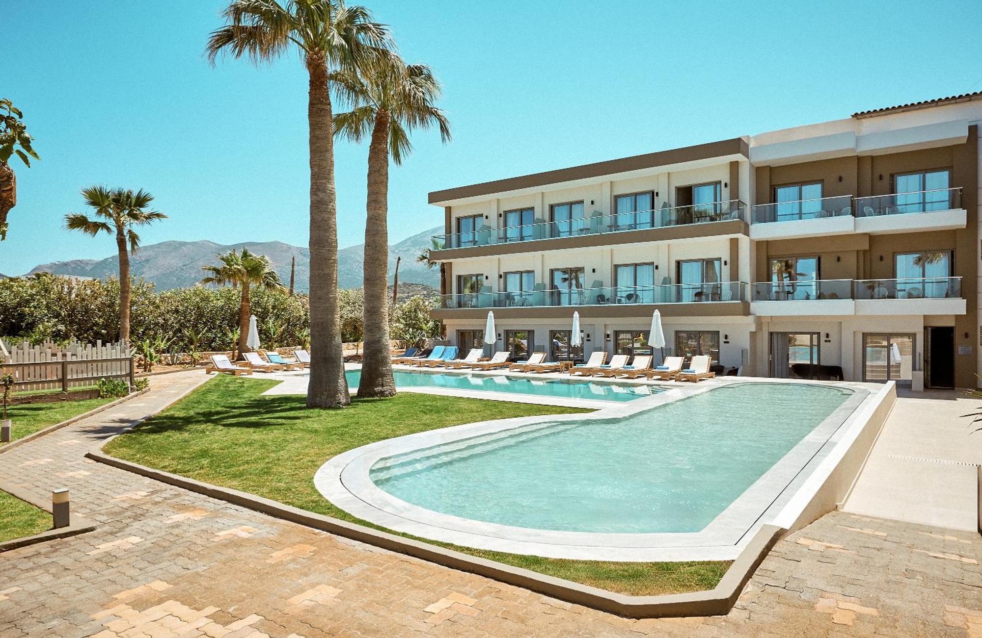 Malia Bay Beach Hotel & Bungalows Mália Exterior foto