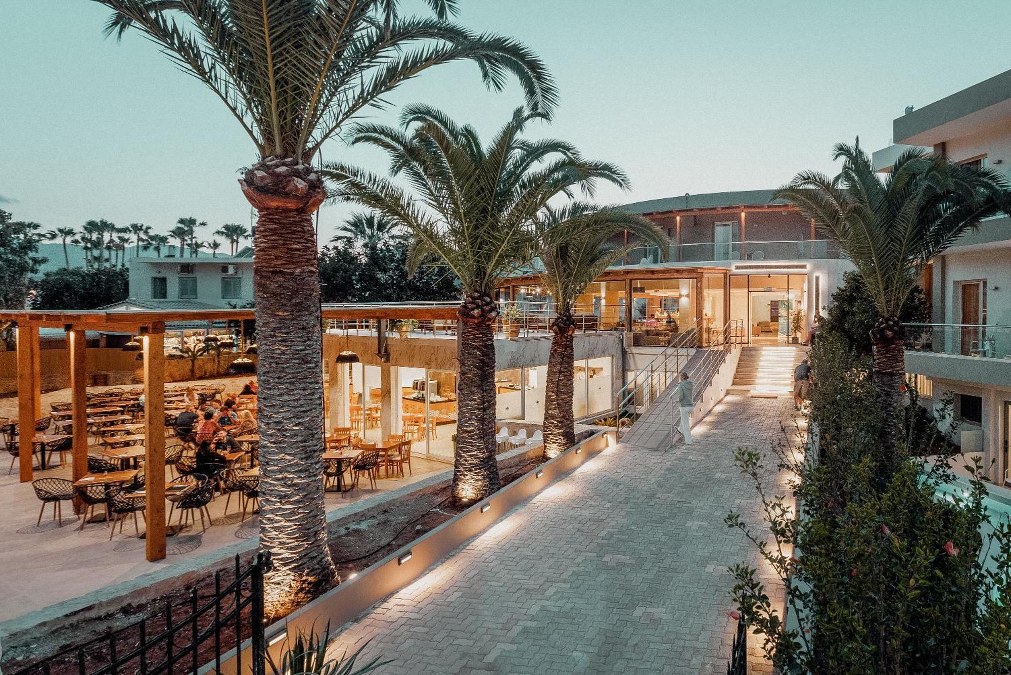 Malia Bay Beach Hotel & Bungalows Mália Exterior foto
