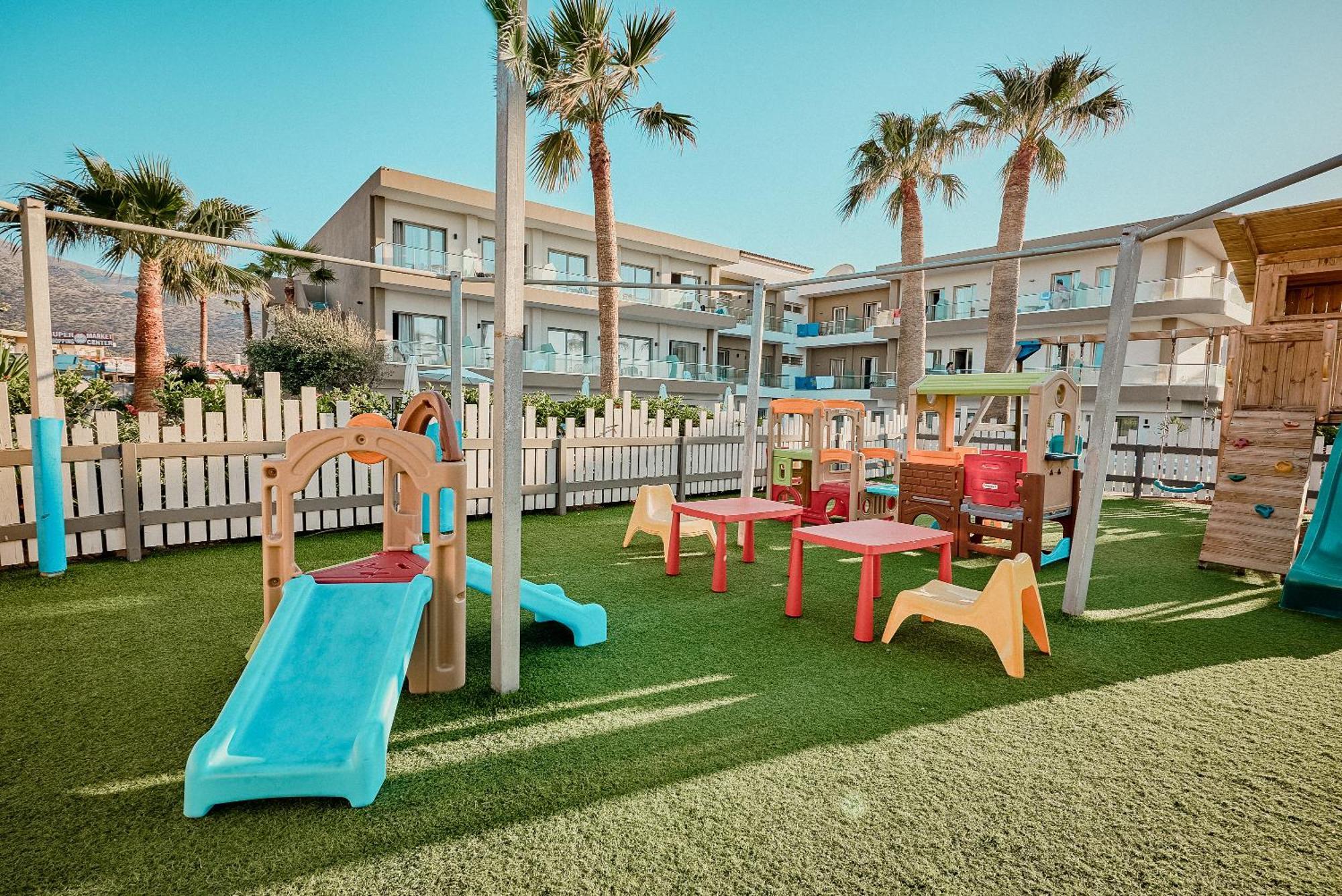 Malia Bay Beach Hotel & Bungalows Mália Exterior foto
