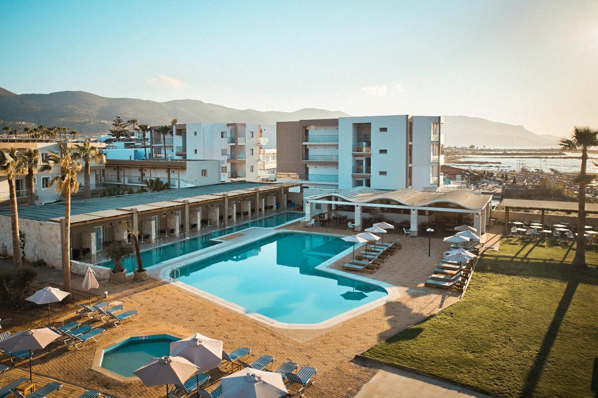 Malia Bay Beach Hotel & Bungalows Mália Exterior foto